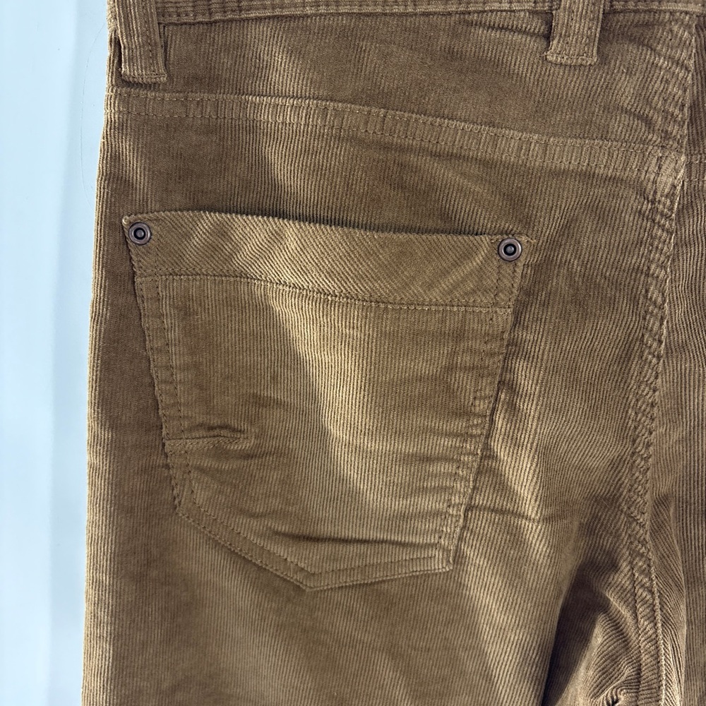 Men's Classic Tan Brown Corduroy Trousers - Picture 5 of 6